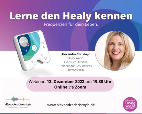 Live-Webinar - Lerne den Healy kennen mit Alexandra Christoph